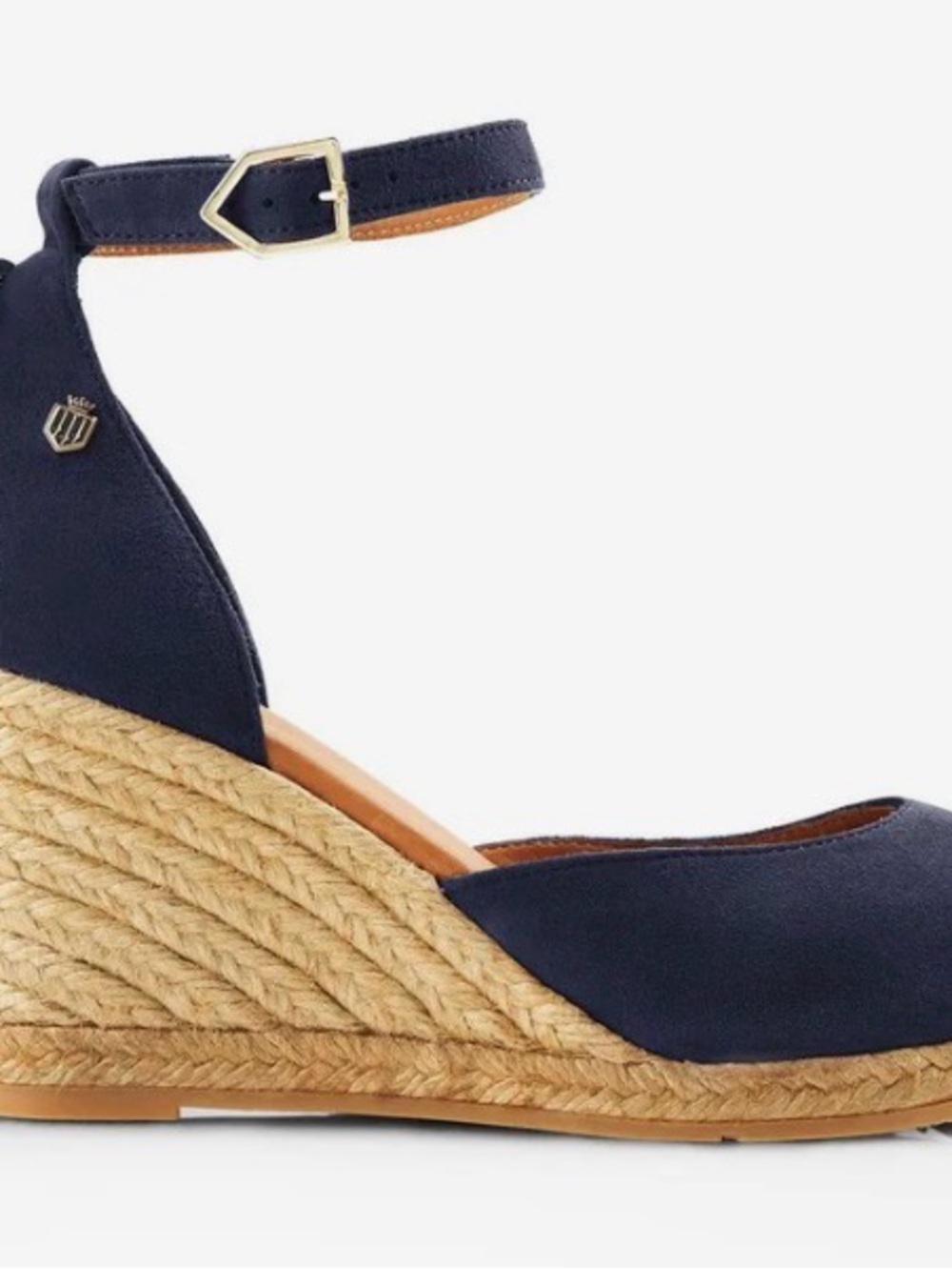 Fairfax & Favor Monaco Navy Blue Wedge - Picture 2 of 6